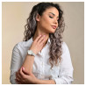 Montre Femme Excellanc jonc argenté cadran blanc chiffres dorés