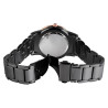 Montre Excellanc bracelet métal noir Femme cadran argenté