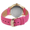 Montre Raptor bracelet cuir véritable rose Femme cadran rose
