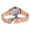 Montre Femme Raptor bracelet acier inoxydable doré rose cadran vert