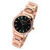 Montre Femme Raptor bracelet acier inoxydable doré rose cadran vert