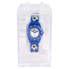 Montre Enfant QBos football bracelet silicone bleu