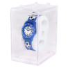 Montre Enfant QBos football bracelet silicone bleu