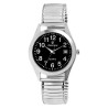 Montre Homme Classique bracelet acier inoxydable argenté dateur 36 mm