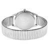 Montre Homme Classique bracelet acier inoxydable argenté dateur 36 mm