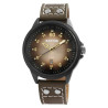 Montre Homme bracelet cuir véritable vert luan Raptor