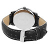 Montre bracelet cuir synthétique noir Homme Classique
