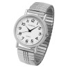 Montre Mixte Clasixx bracelet acier inoxydable argenté cadran blanc
