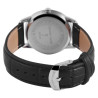Montre Homme Leonardo Verrelli bracelet cuir synthétique noir cadran noir 39 mm