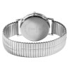 Montre Homme Classique bracelet acier inoxydable argenté cadran vert