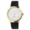 Montre Akzent Homme bracelet cuir synthétique noir