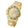 Montre Homme Alain Miller bracelet acier inoxydable doré cadran doré