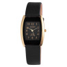 Montre Femme Akzent bracelet cuir synthétique noir cadran noir