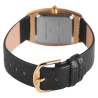 Montre Femme Akzent bracelet cuir synthétique noir cadran noir