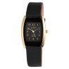 Montre Femme Akzent bracelet cuir synthétique noir cadran noir