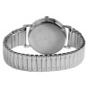 Montre Femme Excellanc bracelet acier inoxydable argenté bracelet extensible 37 mm