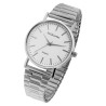 Montre Femme Excellanc bracelet acier inoxydable argenté bracelet extensible 37 mm