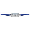 Montre bracelet cuir synthétique bleu Excellanc Femme cadran bleu