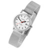 Montre Femme Bahnhof bracelet acier inoxydable argenté dateur