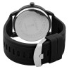 Montre Homme Classix bracelet silicone noir cadran blanc