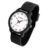 Montre Homme Classix bracelet silicone noir cadran blanc