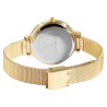 Montre Femme Excellanc bracelet acier inoxydable doré cadran argenté 34 mm