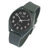 Montre Mixte Q&Q bracelet silicone gris cadran gris