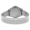 Montre Homme bracelet extensible titane Just Watch cadran blanc 38 mm