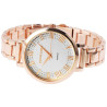 Montre Femme Excellanc bracelet métal doré rose cadran argenté 40 mm