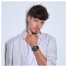 Montre Homme bracelet cuir véritable noir davian Raptor