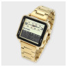 Montre Homme Raptor bracelet acier inoxydable doré fabius