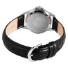 Montre bracelet cuir véritable noir Just Watch Femme cadran noir 27 mm