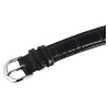 Montre bracelet cuir véritable noir Just Watch Femme cadran noir 27 mm