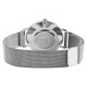 Montre Mixte Excellanc bracelet acier inoxydable argenté cadran noir
