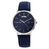 Montre Homme Just Watch cadran bleu bracelet cuir véritable bleu
