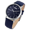 Montre Homme Just Watch cadran bleu bracelet cuir véritable bleu