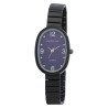 Montre Femme Excellanc bracelet métal noir cadran bleu