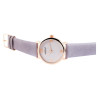 Montre Femme Akzent bracelet cuir synthétique violet placage IP