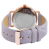 Montre Femme Akzent bracelet cuir synthétique violet placage IP