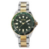 Montre Raptor bracelet acier inoxydable argenté Homme cadran vert