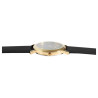 Montre bracelet cuir véritable noir Flair Femme cadran noir 35 mm