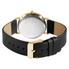 Montre bracelet cuir véritable noir Flair Femme cadran noir 35 mm