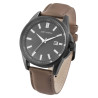 Montre Homme Just Watch bracelet cuir véritable brun 45 mm