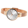 Montre bracelet acier inoxydable doré rose Just Watch Femme cadran argenté