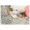 Montre bracelet acier inoxydable doré rose Just Watch Femme cadran argenté