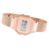 Montre Q&Q bracelet acier inoxydable doré rose maille milanaise Femme