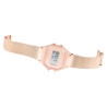 Montre Q&Q bracelet acier inoxydable doré rose maille milanaise Femme