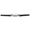Montre Femme Just Watch bracelet cuir véritable noir titane 30 mm