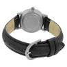 Montre Femme Just Watch bracelet cuir véritable noir titane 30 mm