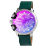 Montre Homme bracelet cuir véritable vert arve Raptor